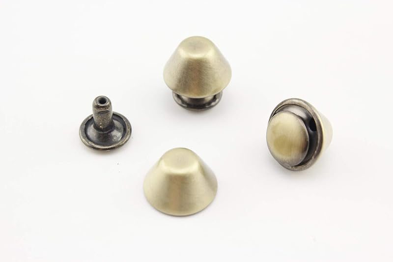 Barrel Riveted Purse Feet, Spike Rivet Studs, per Lot