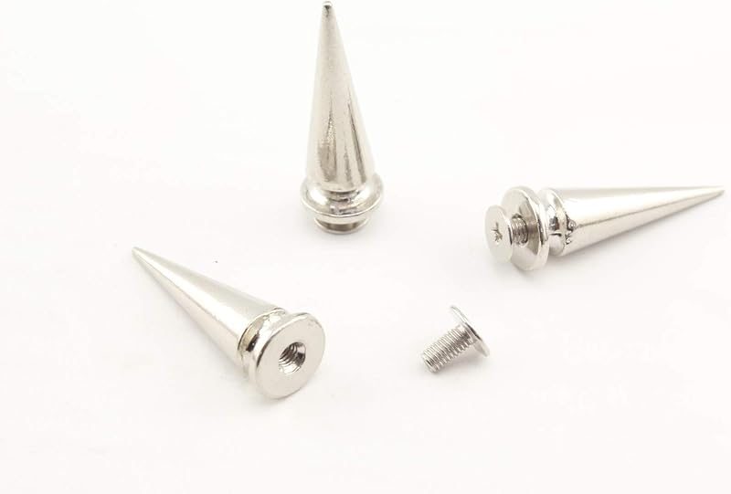 Zinc Alloy Screw in Bullet Rivet Spike Studs Spots for Leather Bag Making Clothing Shoes