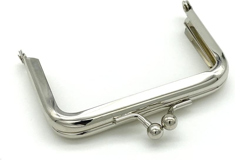 Rectangle Glue-In Kiss-Lock Purse Frame, 3" x 2" (7.5 x 5 cm)
