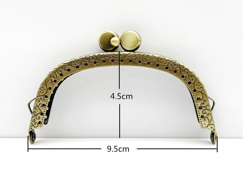 Arch Sew-In Kiss-Lock Purse Frame, 3 3/4" (9.5 cm)