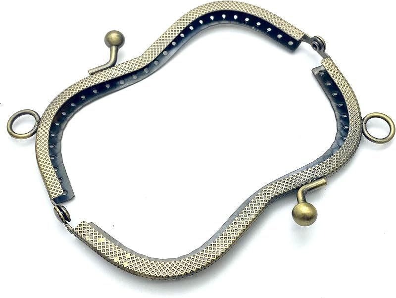 M-Shape Sew-In Kiss-Lock Purse Frame, 4 5/16" x 1 3/4" (11 x 4.5 cm)