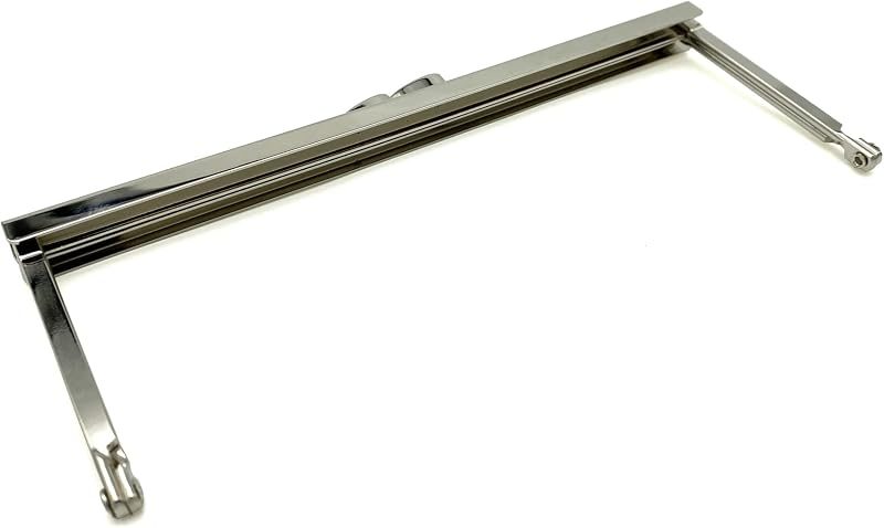 Rectangle Glue-In Kiss-Lock Purse Frame, 7" x 2 3/4" (18 x 7 cm)