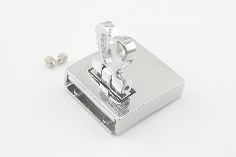 Rectangle Twist Turn Lock Clasp Purse Closure Lock Zinc alloying for Purse Bag Wallet Clutch Making Nickel