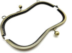 M-Shape Sew-In Kiss-Lock Purse Frame, 7 1/2" x 2 9/16" (19 x 6.5 cm)