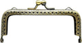Rectangle Sew-In Kiss-Lock Purse Frame, 4 1/4" x 1 3/4" (11 x 4.5 cm) - with Chain Loops