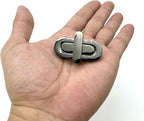 Oval Twist Turn Lock Clasp Purse Closure Lock Zinc alloying for Purse Bag Wallet Clutch Making