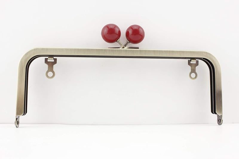 Color-Ball Glue-In Kiss-Lock Purse Frame, 20.5 x 7.5 cm
