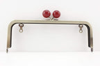 Color-Ball Glue-In Kiss-Lock Purse Frame, 20.5 x 7.5 cm