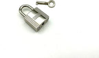 Bag Purse Clutch Padlock with Key zinc alloying for Jewelry Necklace Charm Box Making Hardware