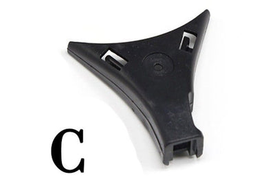 Plastic Triangle Tie Shape Keeper, Black, 5.6 cm - Pack of 10
