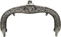 Vintage Embossed Screw-In Kiss-Lock Purse Frame, 6 1/2" x 4" (16.5 x 10 cm)