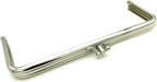 Rectangle Double-Pocket Glue-In Kiss-Lock Purse Frame, 7 3/4" x 2 3/4" (19.5 x 7 cm)