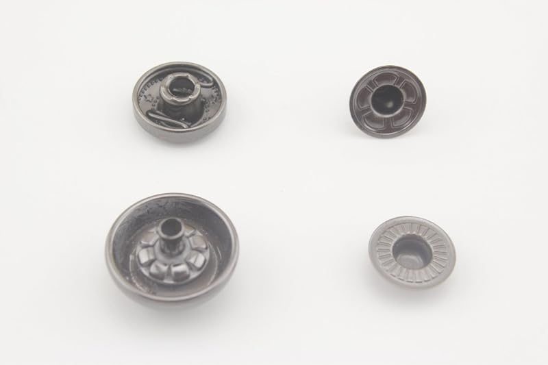 Solid Brass Dome-Top Snap Fastener Button Caps