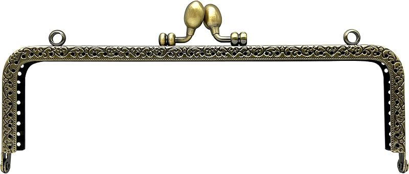 Rectangle Sew-In Kiss-Lock Purse Frame, 18.5 x 5.5 cm