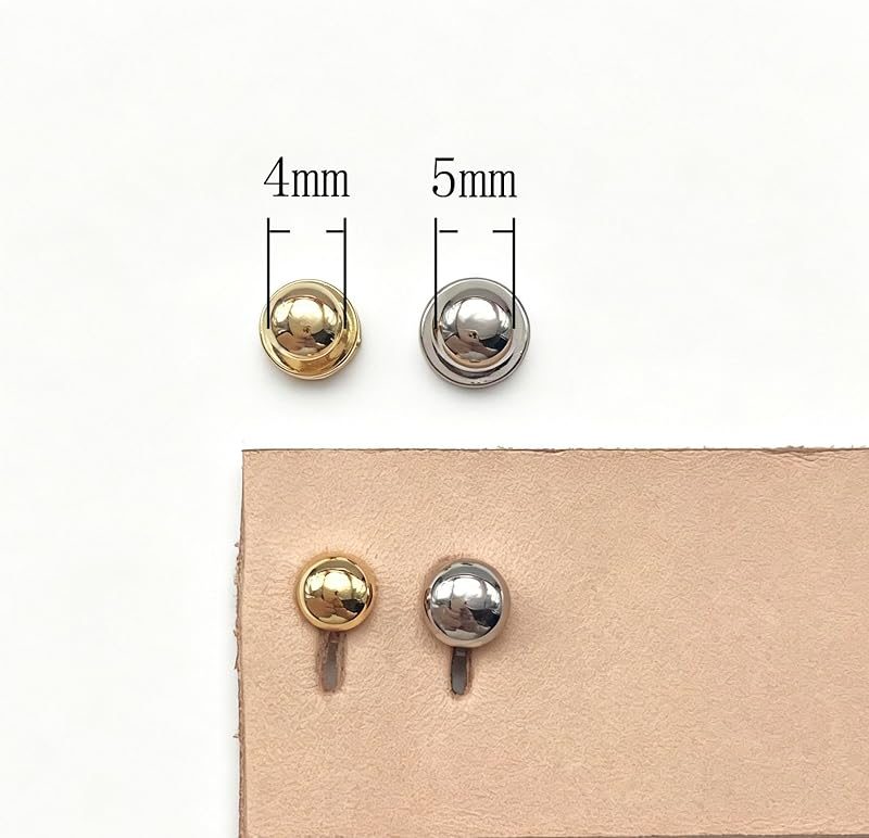 Button Stud Hole Punch Leather Keyhole Slit Cutter for Installing Sam Browne Buttons, Ball Post Studs & Round Head