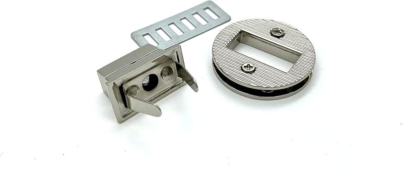 Round Twist Turn Lock Clasp Purse Closure Lock Zinc alloying for Purse Bag Wallet Clutch Making 1.3" (33 mm)