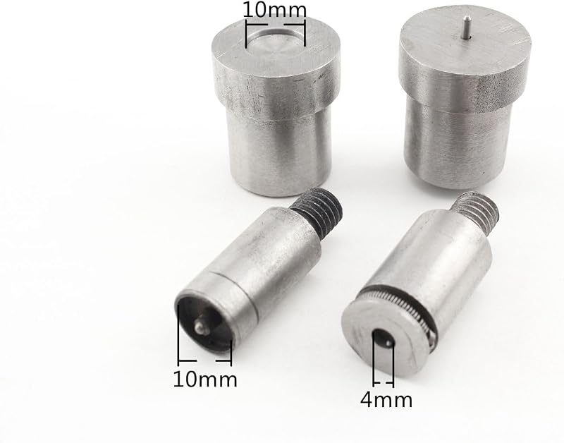 Snap Fastener Buttons Setter Tools Kit Hand Punch Tools/Hand Press Dies for Fabric Leather Clothing