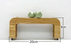Wood-Bead Wood Purse Frame, Screw-On, 8" (20 cm)