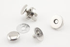 Round Rivet Magnetic Snaps Bag Button Purse Leather Closures for Sewing Purse Bag Clutch Wallet