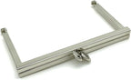 Rectangle Glue-In Kiss-Lock Purse Frame, 4" x 2 9/16" (10.5 x 6.5 cm)