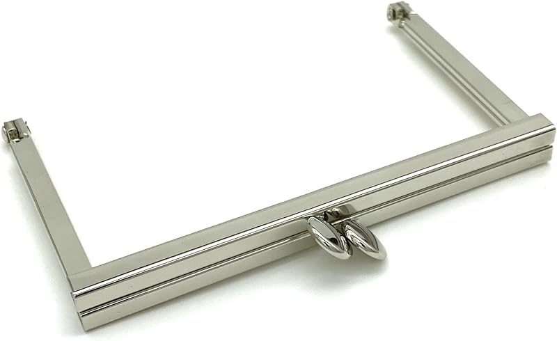 Rectangle Glue-In Kiss-Lock Purse Frame, 4" x 2 9/16" (10.5 x 6.5 cm)