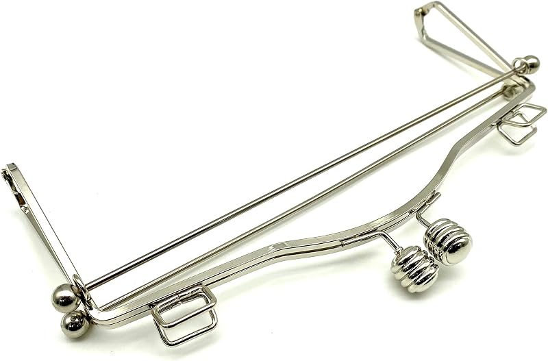 Sew-In Kiss-Lock Purse Frame with Handle, 10 1/2" x 4 3/4" (26.5 x 12 cm)
