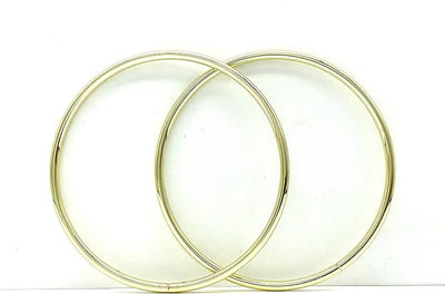 Round/Circular Iron Purse Handles (2 Pieces) per lot, Gold