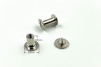 Iron Round Chicago Binding Screw Rivets Concho Screw Button Nail Rivet for DIY Leather Decoration Bookbinding / Nickel…