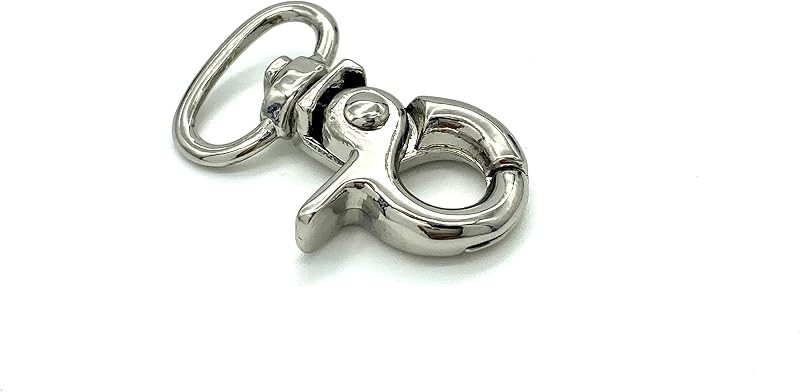 Lobster-Claw Swivel Clasp, Round Eye (8mm-1/2")