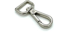 Pear Push-Gate Swivel Snap Hook, D-Ring Eye (3/4")