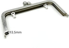 Rectangle Glue-In Kiss-Lock Purse Frame, 6 1/4" x 3" (16 x 7.5 cm)