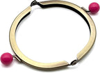 Color-Ball Glue-In Kiss-Lock Purse Frame, 8.5 x 5 cm