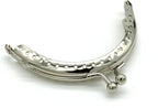 Sew-In Kiss-Lock Purse Frame, 3 3/8" x 1 3/4" (8.5 x 4.5 cm) - 6mm Ball Clasp
