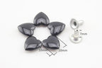 Heart Shape Riveted / Iron Double Cap, Purse Rivet Studs for Leather Bag Making Clothing Shoes