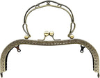Sew-In Kiss-Lock Purse Frame, 8" x 3" (20 x 7.5 cm)