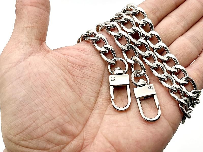 Custom Personalized Bag Purse Shoulder Cable Chain Strap Handles Replacement Extender / Nickel