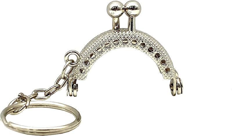 Half-Round Sew-In Kiss-Lock Purse Frame, 1 5/8" x 1" (4 x 2.5 cm)