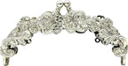Vintage Embossed Screw-In Kiss-Lock Purse Frame, 5" x 2 3/16" (12.5 x 5.5 cm) - Baroque Scroll
