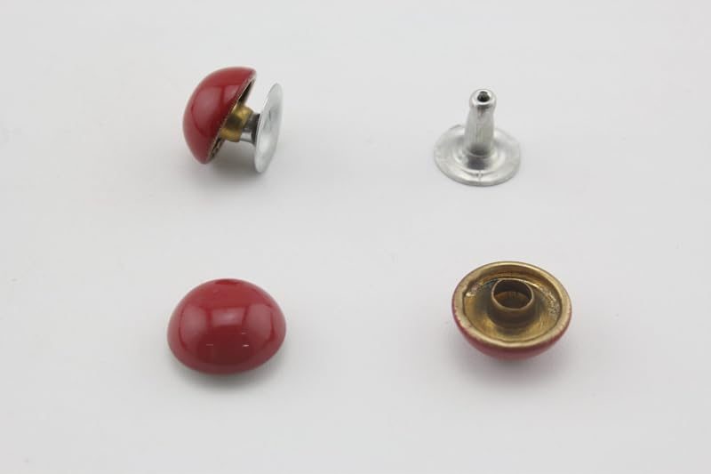 Dome Riveted / Iron Double Cap Rivet Studs Leather Rivet for Bag Making Clothing Shoes