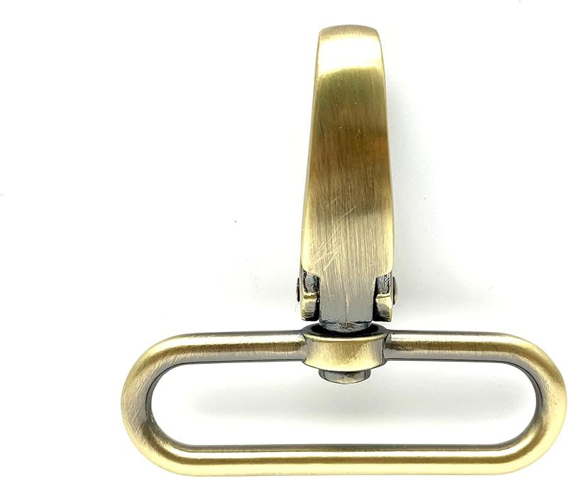 Oval Push-Gate Swivel Snap Hook, Large