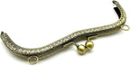 M-Shape Sew-In Kiss-Lock Purse Frame, 7 1/2" x 2 9/16" (19 x 6.5 cm)