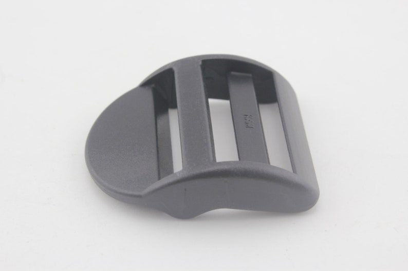 1" (25 mm) Black Plastic ladder lock buckle Slip Lock triglide slide for bag purse backpacks