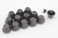 12mm flat cone Alloy screw rivet purse feet Gunmetal Black Gold Light gold