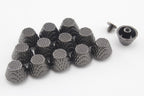12mm flat cone Alloy screw rivet purse feet Gunmetal Black Gold Light gold