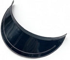 Uniform Cap Visor, Hard Plastic Replacement Hat Peak for Service Caps 16.5cm X 6cm 5 Pieces