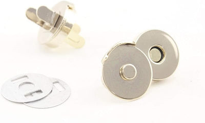 Round Cover Magnetic Snaps Bag Button Purse Leather Closures for Sewing Purse Bag Clutch Wallet - Half-Cover Magnetic Snap