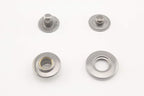 Solid Brass Open Ring snap Fastener Buttons Washable Press Stud for Sewing Leather Craft Clothing