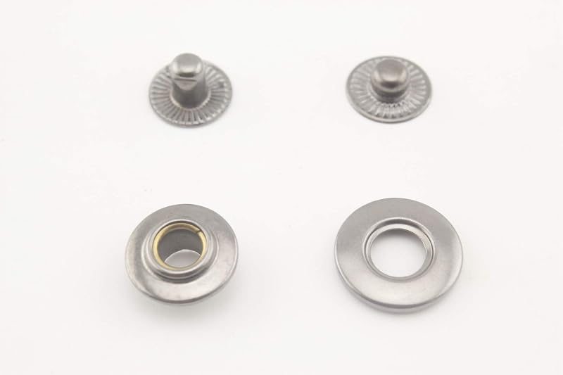 Solid Brass Open Ring snap Fastener Buttons Washable Press Stud for Sewing Leather Craft Clothing