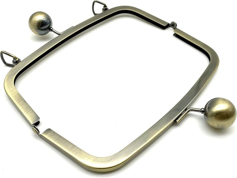 Rectangle Glue-In Kiss-Lock Purse Frame, 7 1/2" x 3 5/32" (19 x 8 cm)