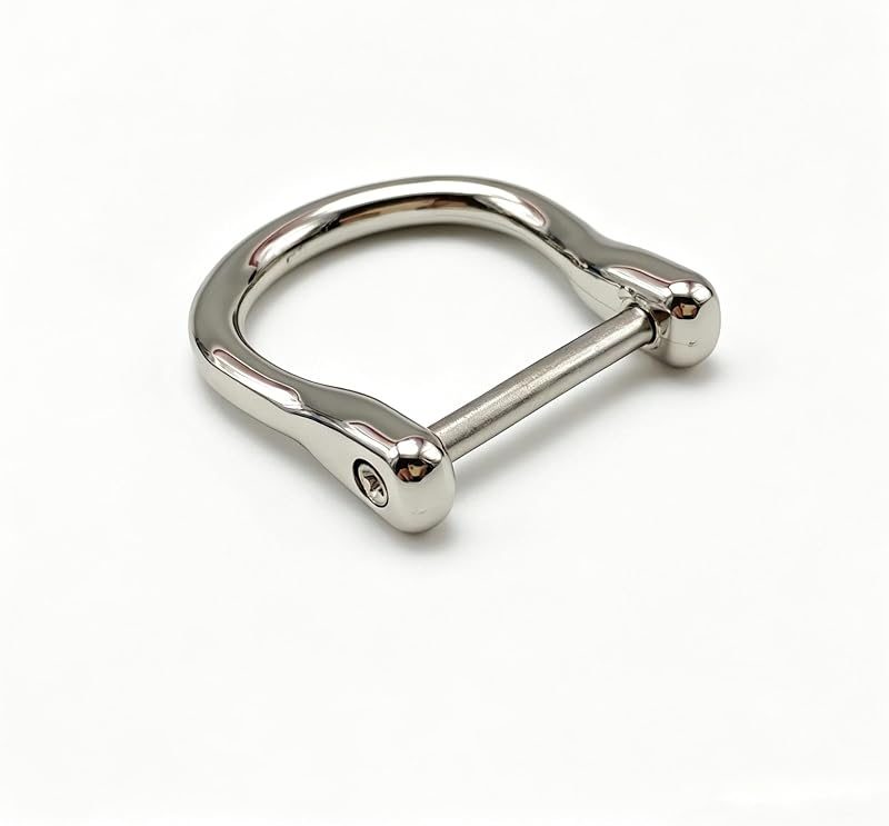 Screw in D Ring Buckle / zinc Alloy vachette Clasp Buckles Dismountable Screw for Buckle Straps Bags Belt Purse Making